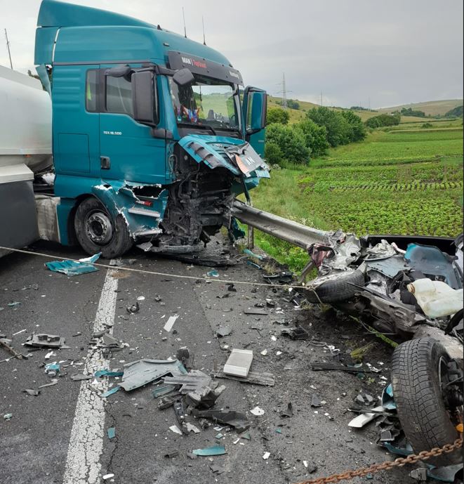 Accident mortal în județul Cluj / Foto: ISU Cluj