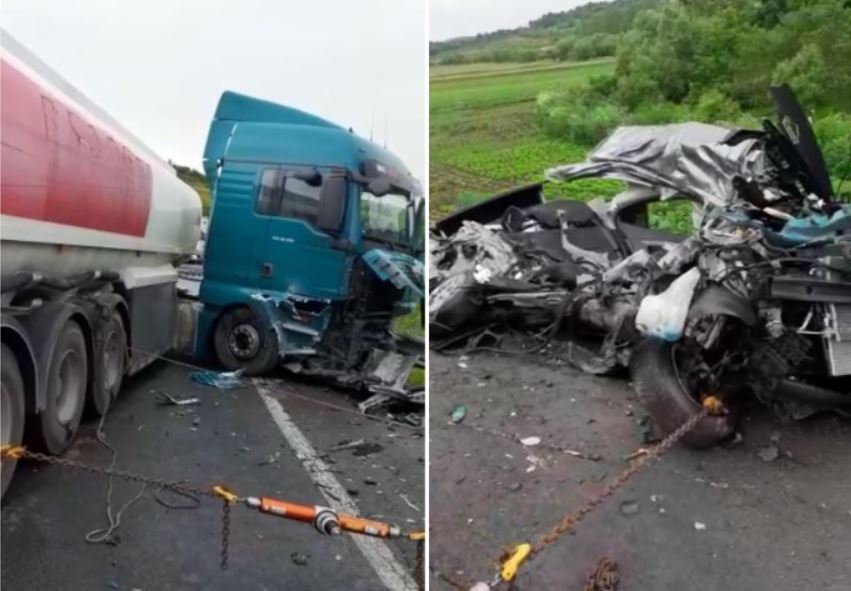 Accident teribil cu doi morți / Foto: ISU Cluj