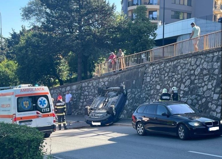 Accident rutier în zona podului N