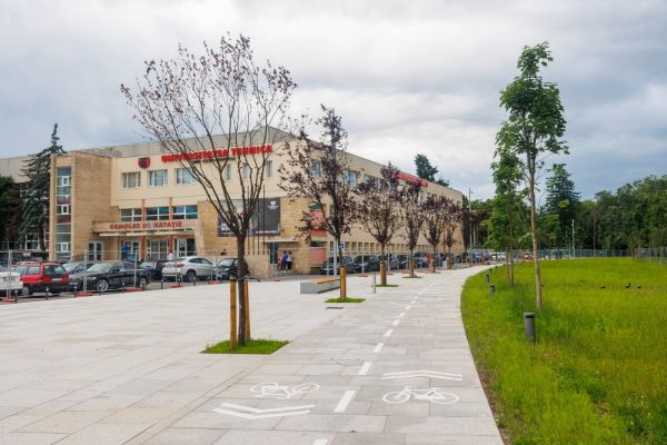 Procedura de recepție a lucrărilor la proiectul de modernizare a platoului Sălii Sporturilor începe din luna iulie/Foto: primariaclujnapoca.ro