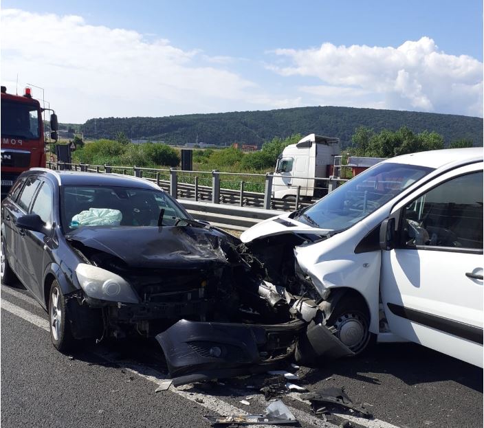 Accident pe A3/ Foto: ISU Cluj