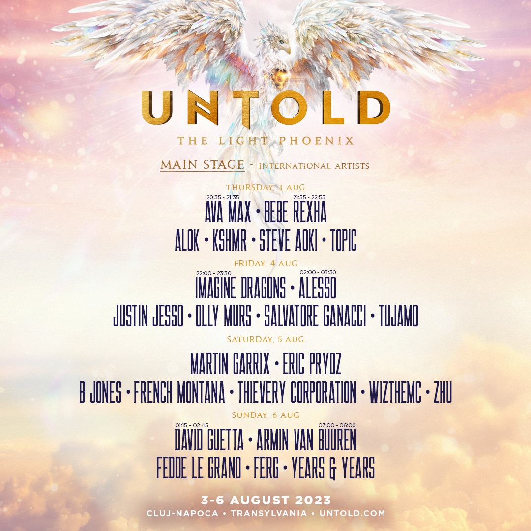 Line-up UNTOLD 2023 / Foto:  UNTOLD