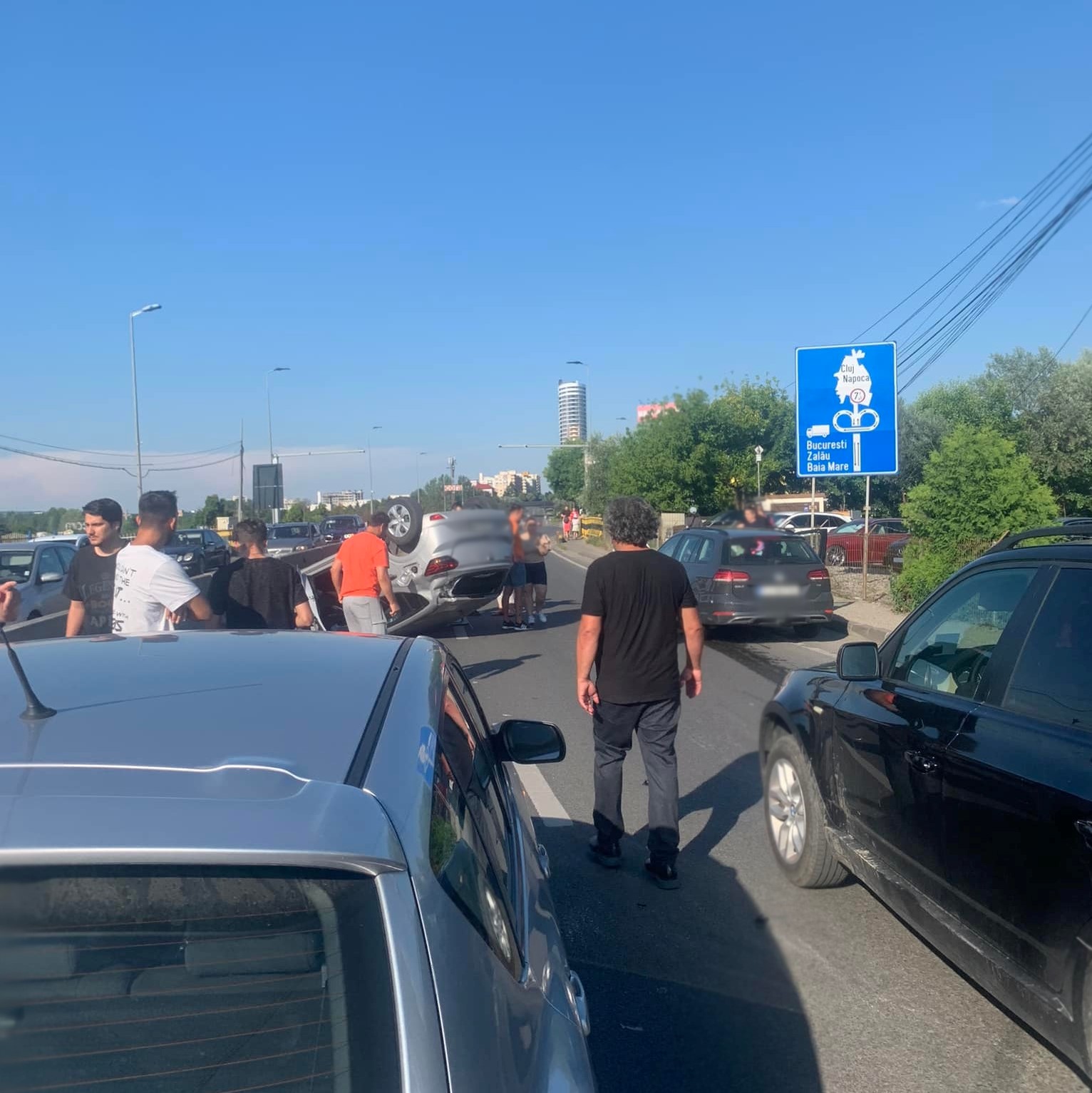 Accident cu patru mașini