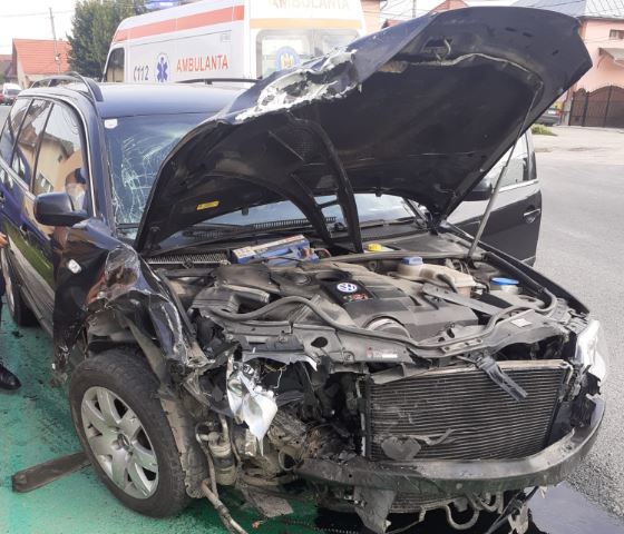 Accident rutier în Turda/Foto: ISU Cluj