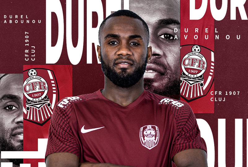 Durel Avounou/ Foto: Fotbal Club CFR 1907 CLUJ - Facebook