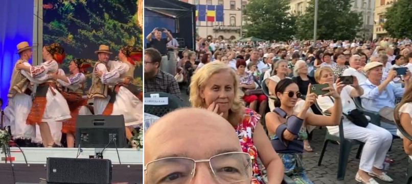 Festival folcloric în centrul Clujului / Foto: captură ecran Facebook - Emil Boc