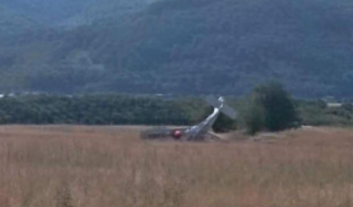 Aeronava prăbușită/ Foto: digi24.ro