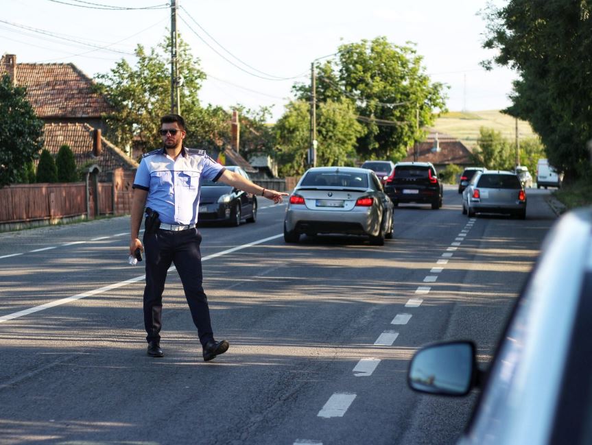 Acțiuni în trafic desfășurate de polițiști pe durata festivalului Electric Castle 2023/Foto: IPJ Cluj