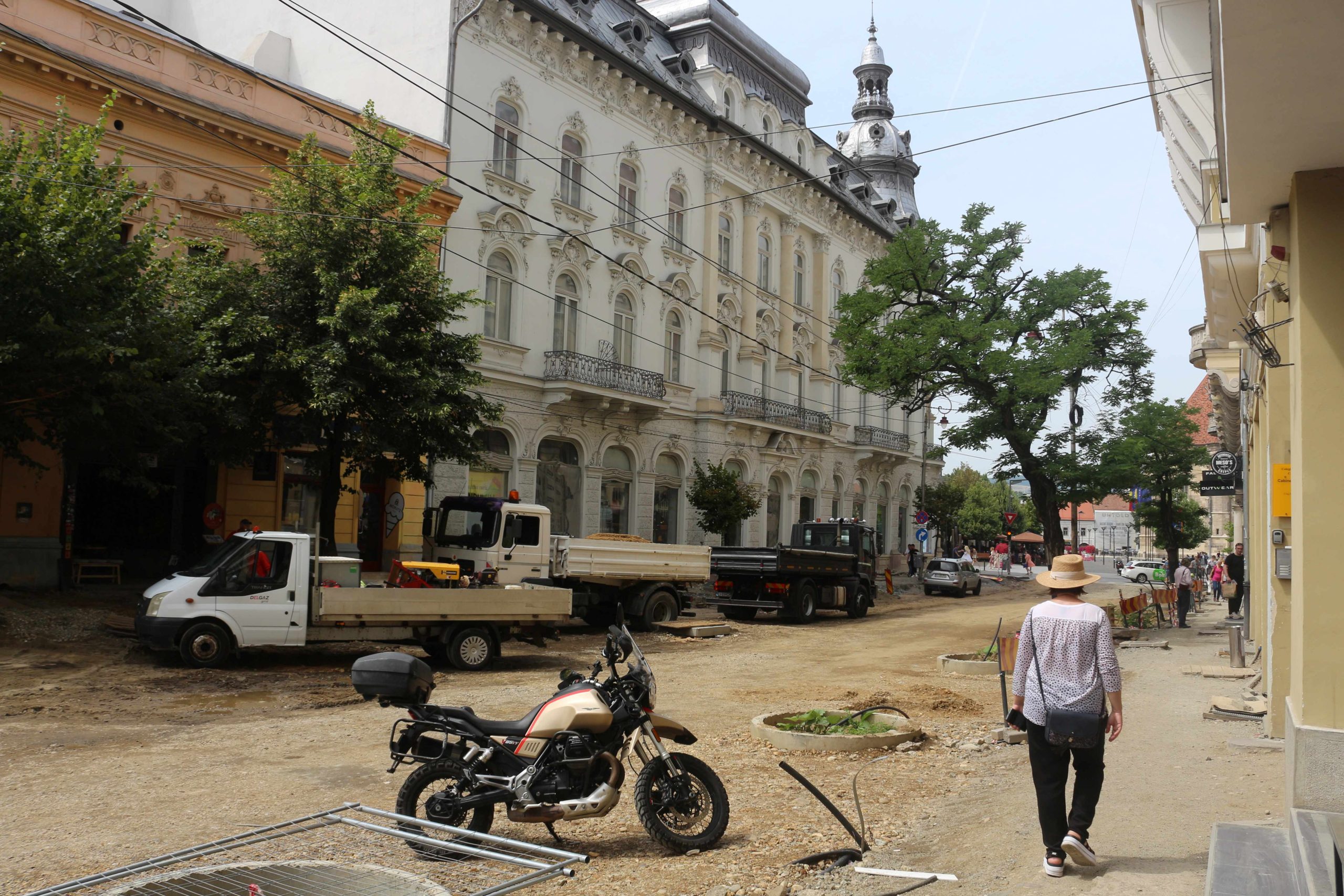 Lucrările din centrul Clujului