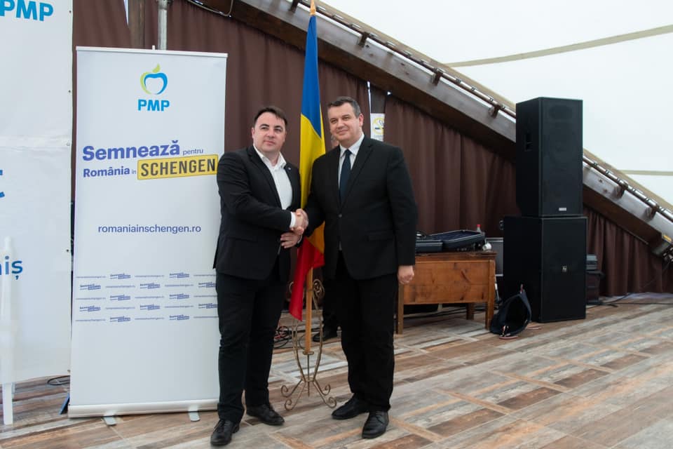 Vlad Botoș - USR și Eugen Tomac - PMP. FOTO: Facebook/ Eugen Tomac