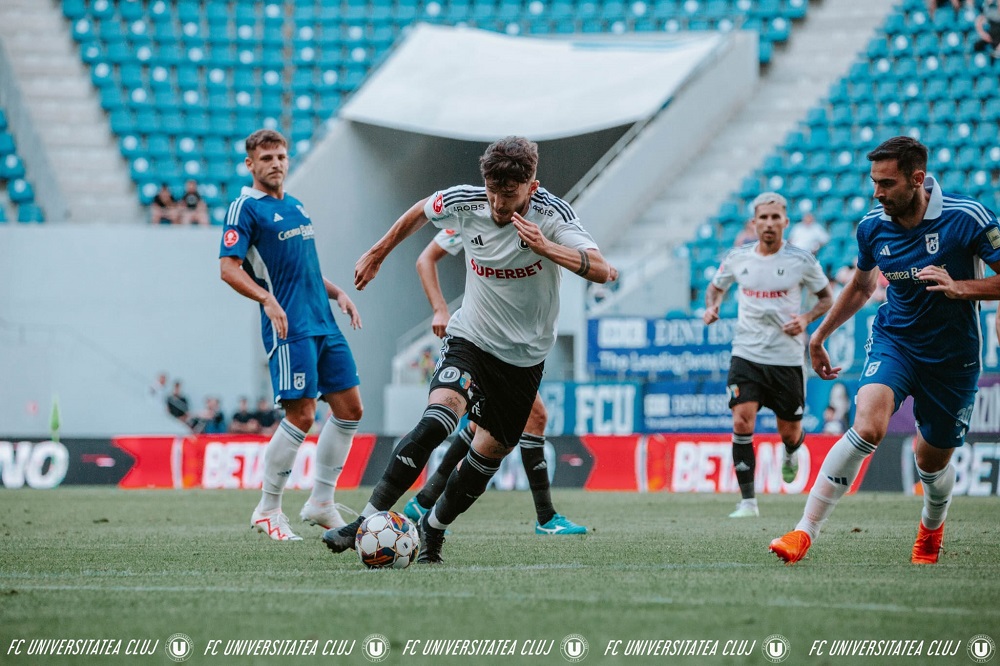 Universitatea Cluj s-a impus prin dublele lui Dan Nistor (37