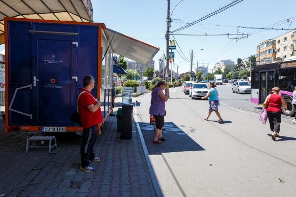 Spațiu de refugiu împotriva caniculei în Cluj-Napoca/ Foto: Emil Boc - Facebook