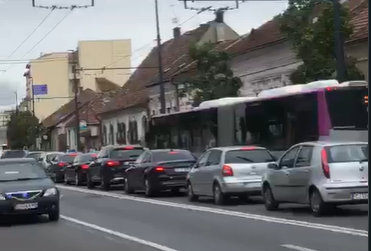 Trafic de coșmar pe Calea Moților/ Foto: monitorulcj.ro
