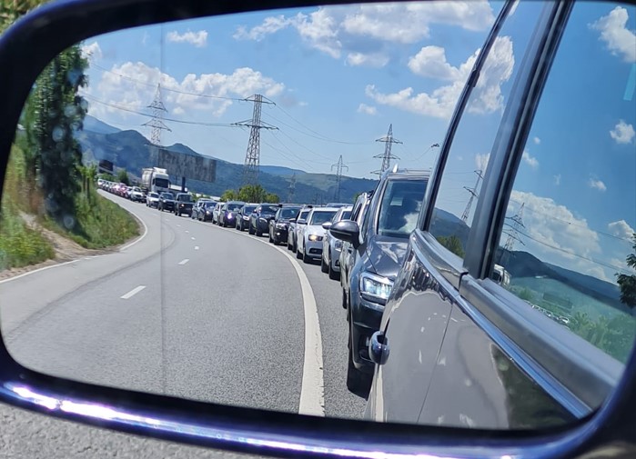 Trafic blocat pe drumul Cluj-Gilău