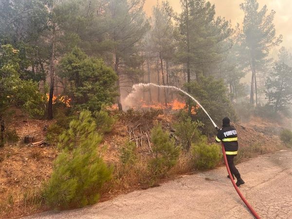 Pompierii români se află în Grecia/ Foto: IGSU - Inspectoratul General pentru Situatii de Urgenta