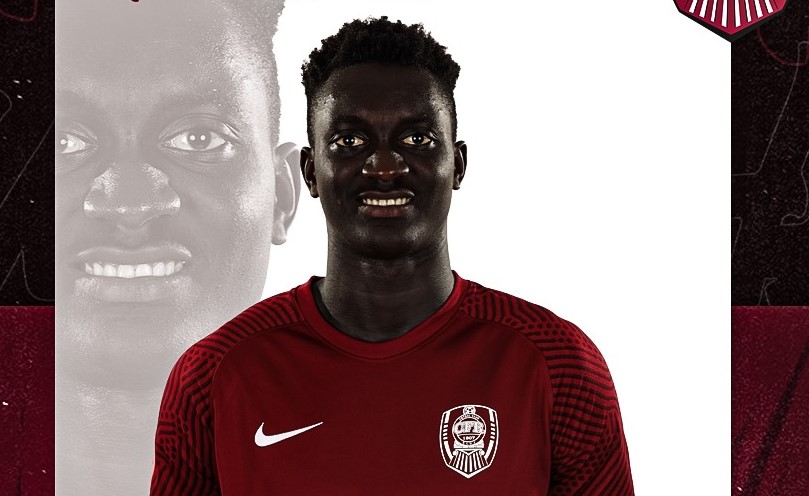 Mustapha Jah în tricoul echipei CFR Cluj/ Foto: Fotbal Club CFR 1907 CLUJ - Facebook