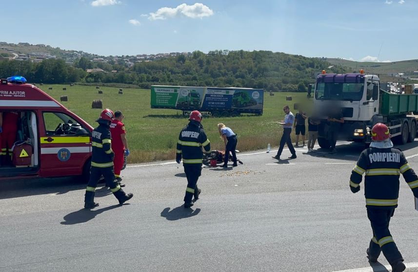 Accident rutier Calea Dezmirului-DN1C/Foto: ISU Cluj