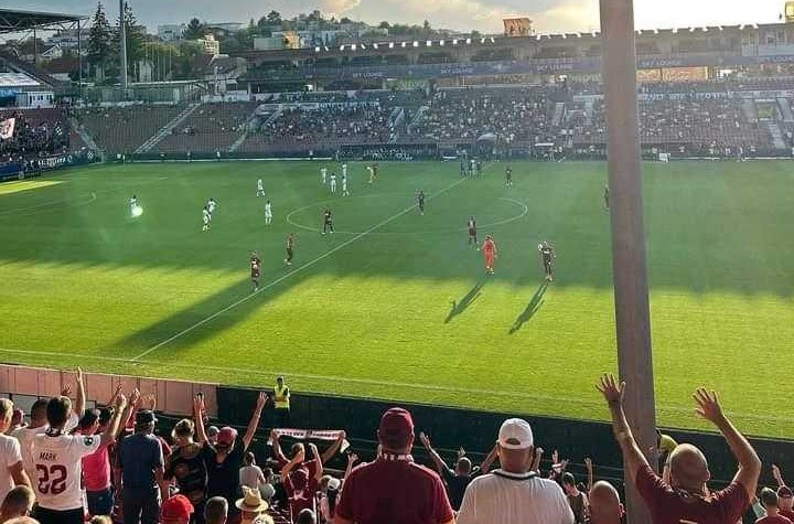 Meciul dintre CFR Cluj și FC Botoșani de pe stadionul din Gruia/ Foto: monitorulcj.ro