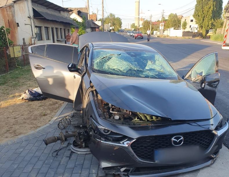 Accident rutier în Dej/Foto: ISU Cluj