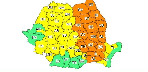 Avertizare de furtună în aproape toată țara / Foto: ANM
