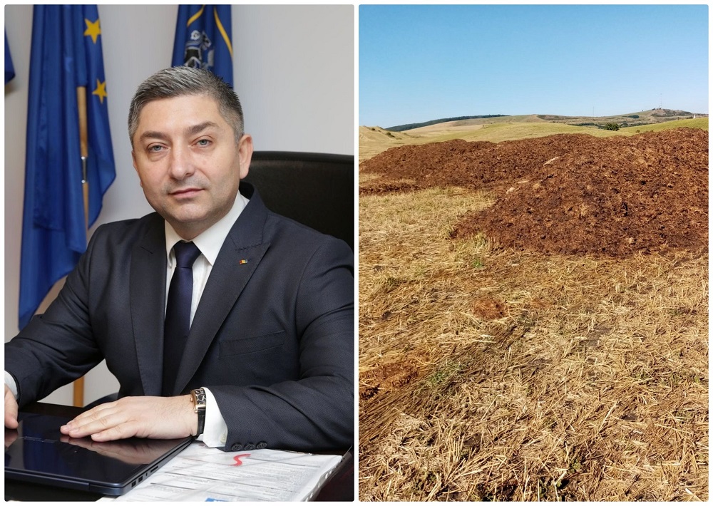 Alin Tișe cere stoparea fertilizării terenurilor din Aiton cu găinaț. Foto: Facebook Alin Tișe
