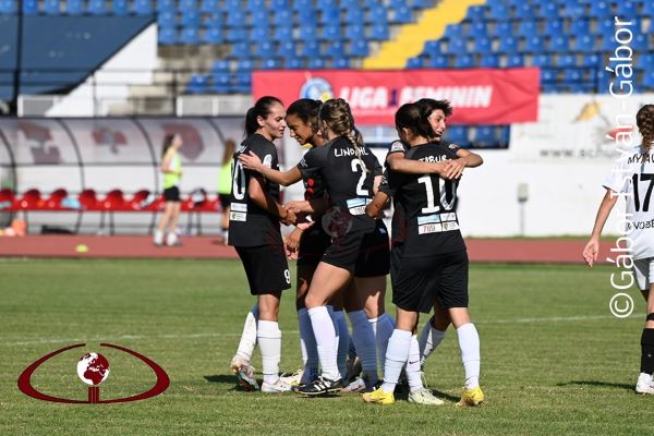 Universitatea Olimpia Cluj s-a calificat în finala turneului preliminar al Grupa 1 din Liga Campionilor la fotbal feminin/ Foto: SuperLiga Feminină - Facebook
