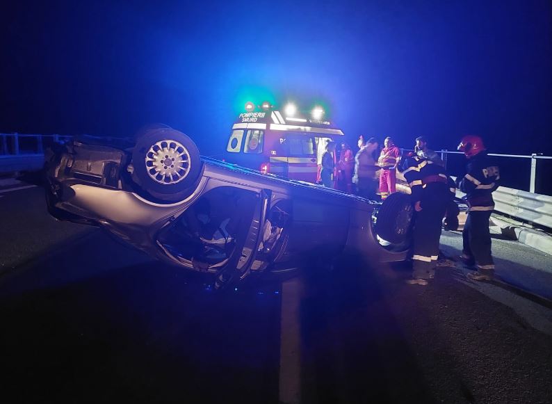 Accident rutier pe A3