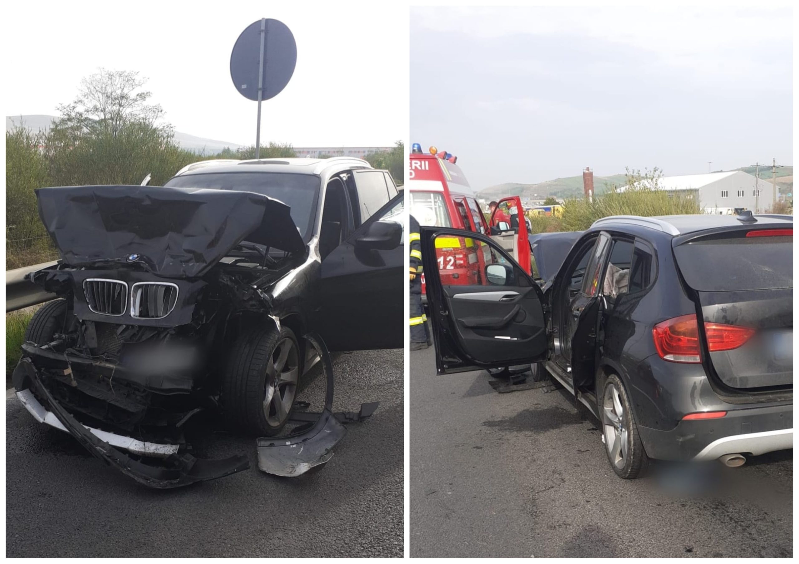 Accident pe breteaua de urcare pe A3