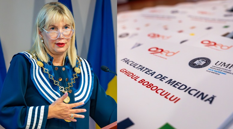 Rectorul UMF Cluj-Napoca le-a urat bun venit în comunitatea academică studenților de la extensia din Baia Mare / Foto: UMF Iuliu Hațieganu Cluj-Napoca