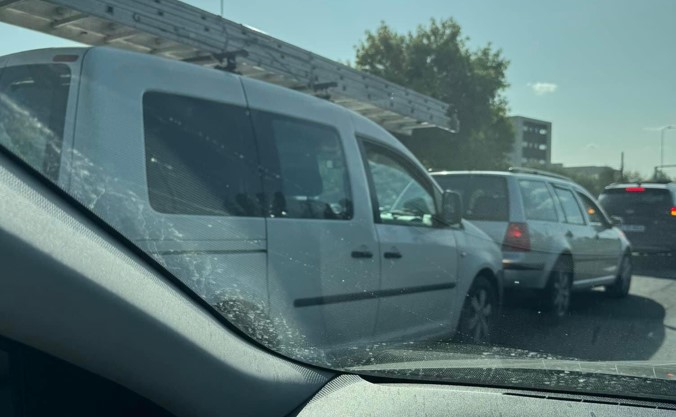 Trafic în Florești la început de octombrie / Foto: INFO TRAFIC jud. Cluj - Facebook
