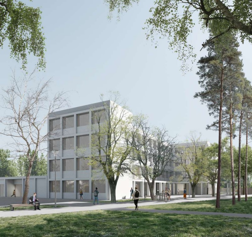 Zona Liceului „Lucian Blaga” se schimbă radical! FOTO: Randare proiect