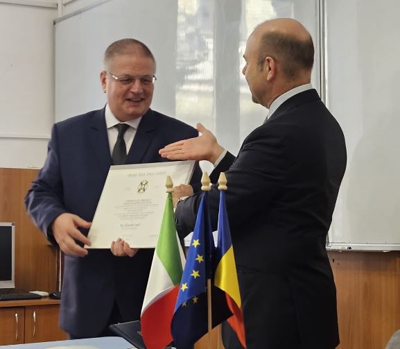 Profesorul Alexandru Laszlo și Alfredo Maria Durante Mangoni