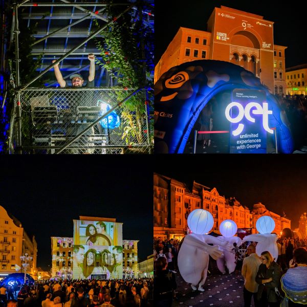 Asociația Daisler a dat viață nopții în Timișoara cu ediția 2023 a celebrului festival de light-art Lights On