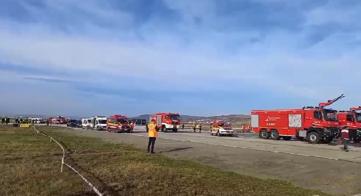 Exercițiu de amploare pe Aeroportul Cluj / Foto: monitorulcj.ro