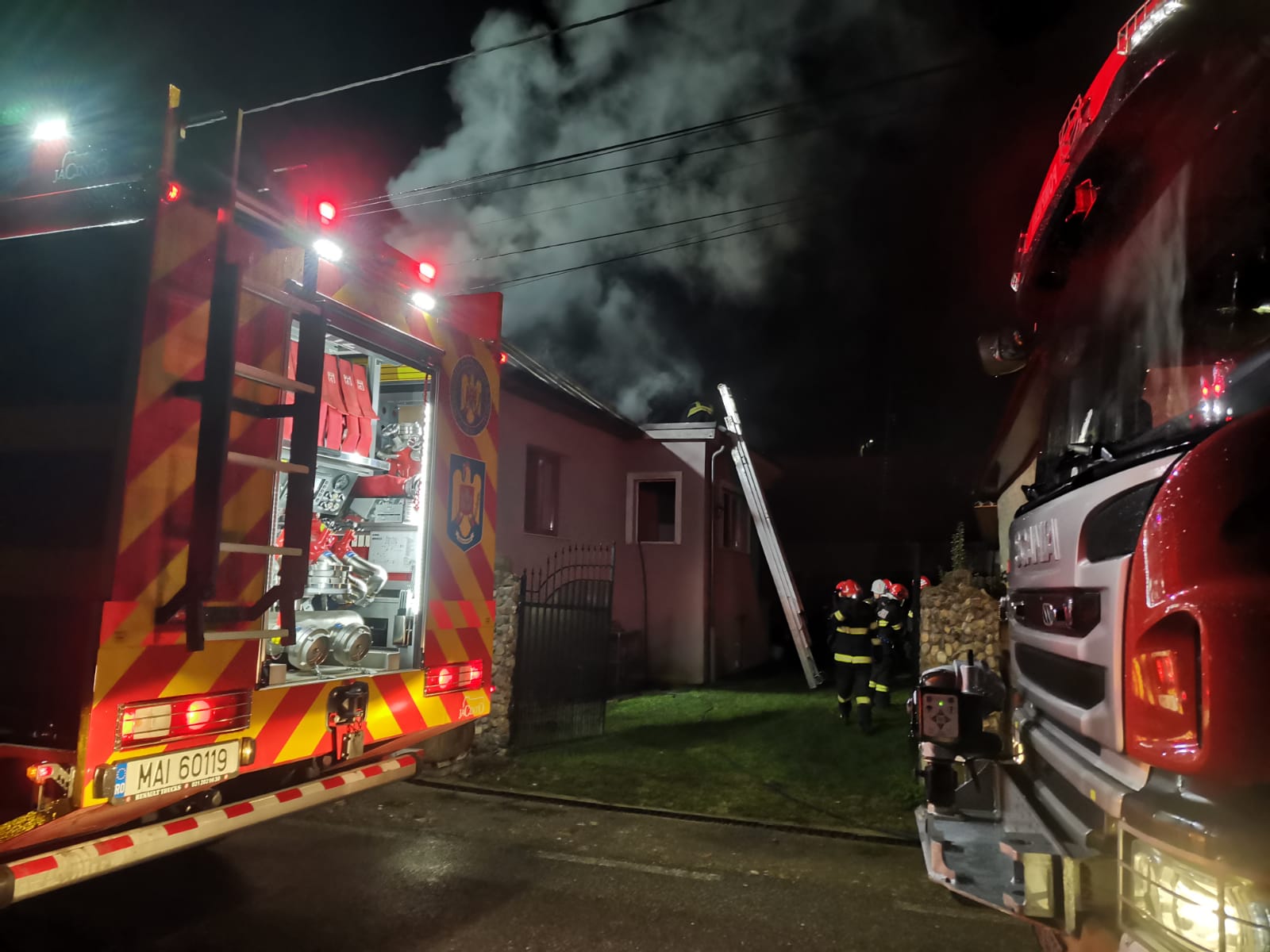 Incendiu la o casă din Șoimeni
