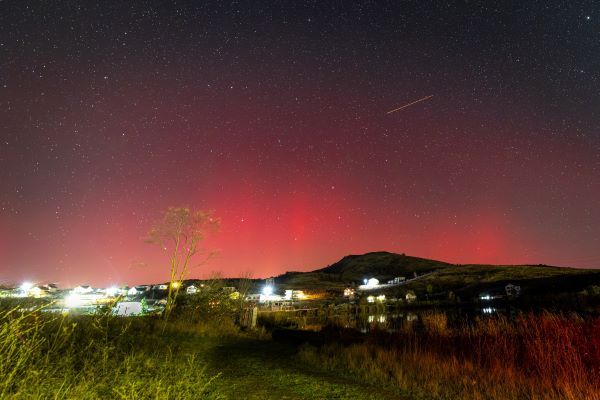 Aurora boreală văzută în data de 5 noiembrie 2023/ Foto: Ștefan Pop-Coț - Facebook