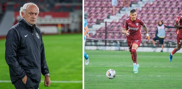 Antrenorul CFR-ului și jucătorul de fotbal Jefte/ Foto: CFR Cluj-Facebook
