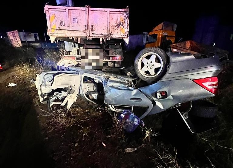 Accident grav în Huedin/ Foto: ISU Cluj