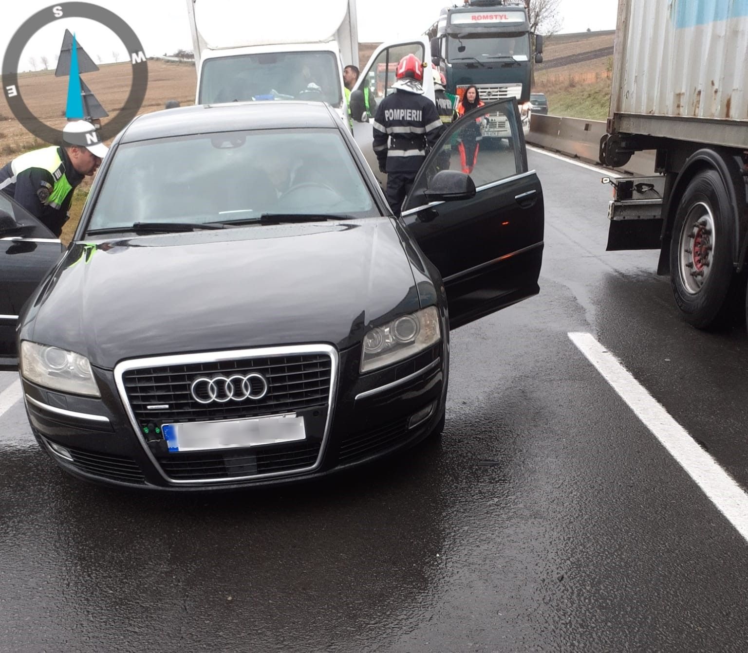 Accident cu două mașini