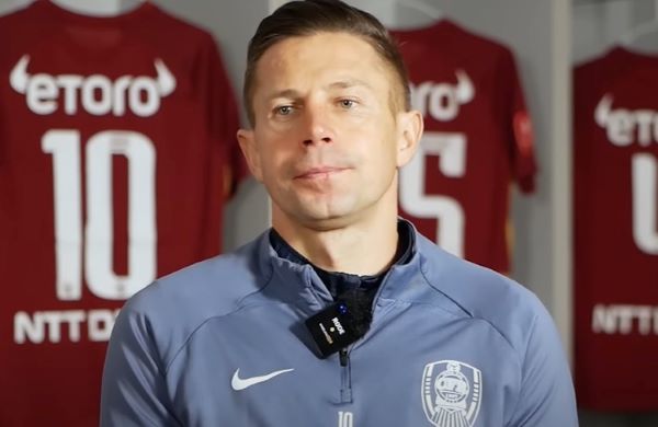 Jucătorul de fotbal Ciprian Deac/ Foto:  captură de ecran video  CFR 1907 Official - YouTube
