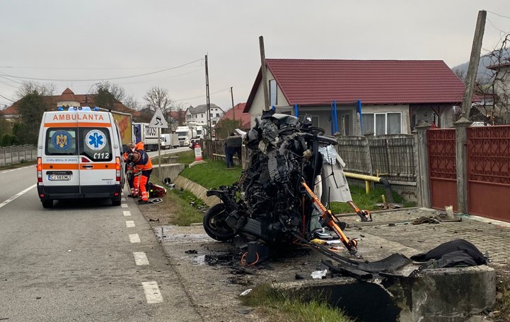Accident grav în Câțcău