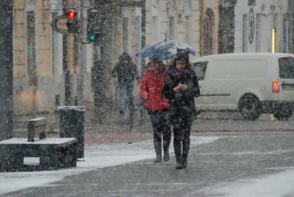Ninsoare în municipiul Cluj-Napoca/ Foto: arhivă monitorulcj.ro