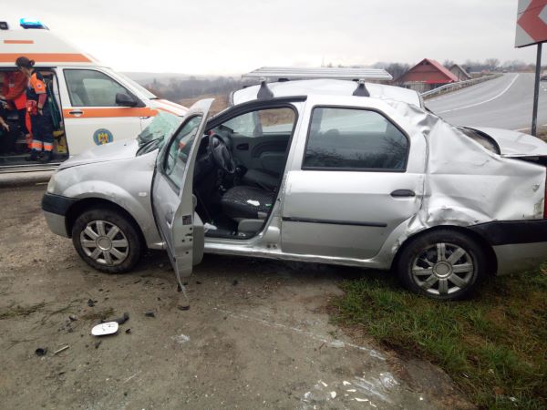 Accident în Topa Mică/ Foto: ISU Cluj