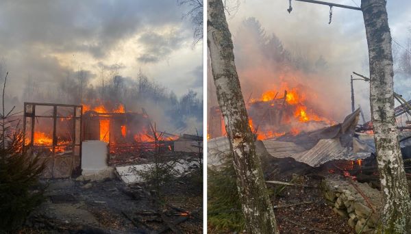 Incendiu în localitatea Dealu Negru