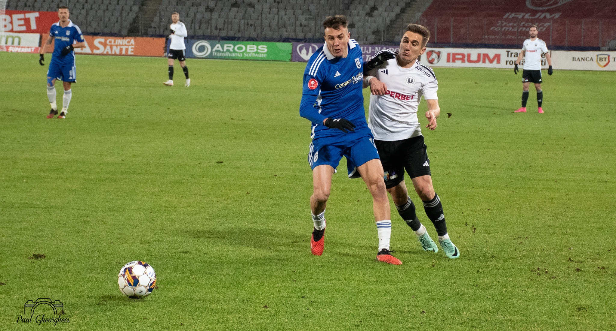 Universitatea Cluj a învins-o pe FC U Craiova cu scorul de 2-1 (1-1). FOTO: Paul Gheorgheci