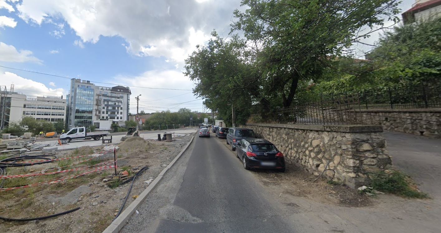 Restricții de circulație pe strada Dragalina. Sursa: Google Maps