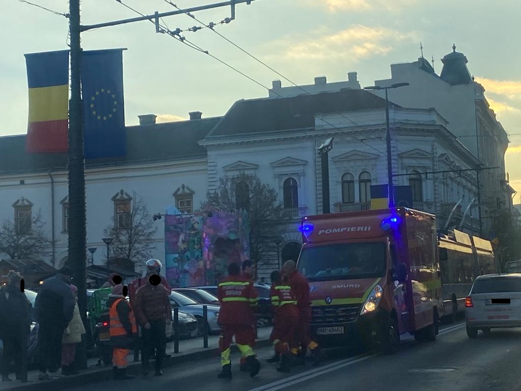 Accident pe strada Memorandumului / Foto: WhatsApp ISU Cluj