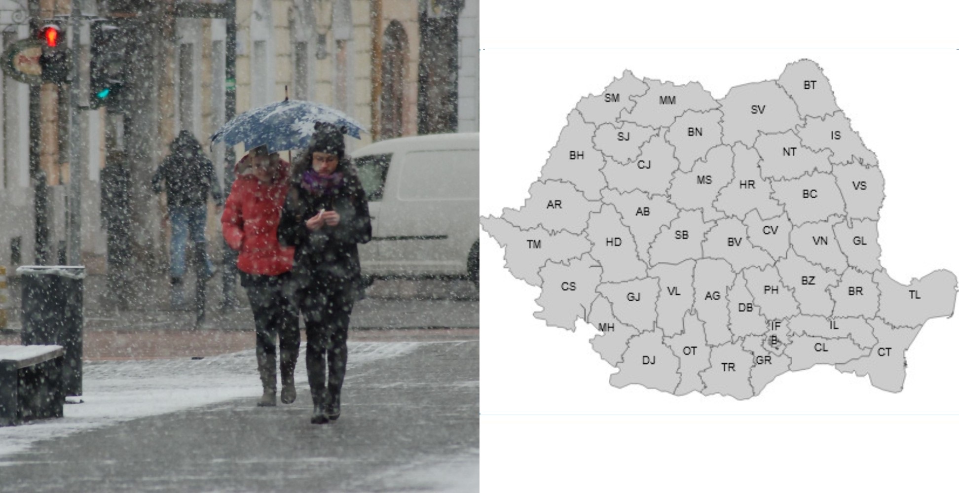 Avertizare de vreme rea la început de decembrie