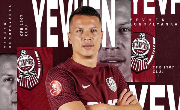 Yevgen Konoplyanka/ Foto: Fotbal Club CFR 1907 CLUJ - Facebook