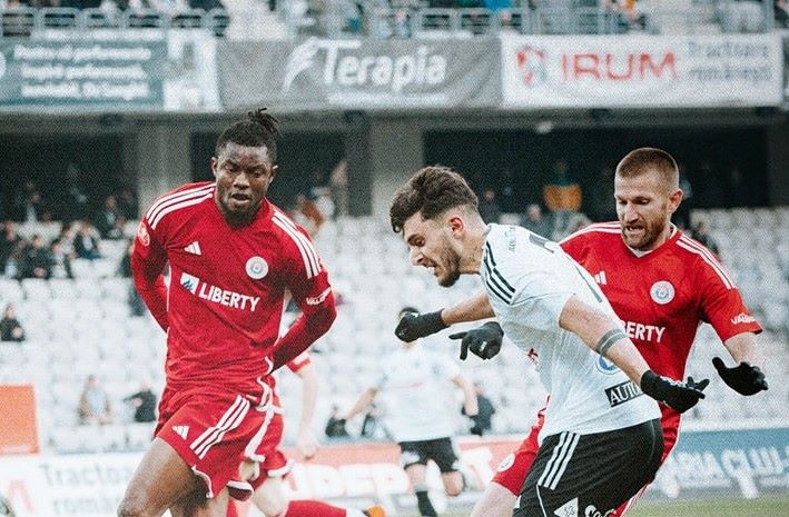 Universitatea Cluj și Oțelul Galați s-au întâlnit duminică într-un meci din etapa a 20-a din Superligă/ Foto: FC Universitatea Cluj - Facebook